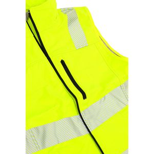 Produktbild für Warnweste ASATEX Prevent Softshell, signalgelb-schwarz