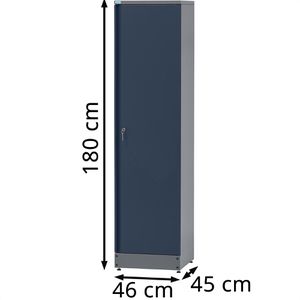 Produktbild für Werkzeugschrank Küpper 70393, aus Metall, grau / blau
