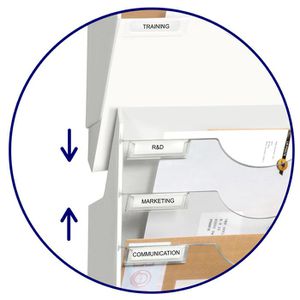 Produktbild für Prospekthalter cep 1001530021 ReCeption, weiß