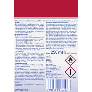 Produktbild für Schuhdesinfektionsspray SOS Fuß Desinfektion