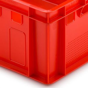 Produktbild für Eurobox Alutec Fleischkiste E2, rot, lebensmittelecht