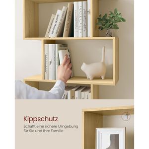 Produktbild für Bücherregal Vasagle LBC061T70, eiche