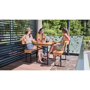 Produktbild für Bierzeltgarnitur RUKU1952 205467 Kiefer / schwarz