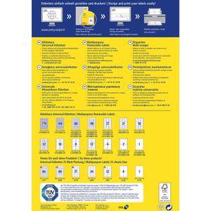Produktbild für Universaletiketten Zweckform L4743REV-100, weiß
