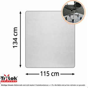 Produktbild für Bodenschutzmatte Floortex Cleartex TrYlok, transparent