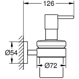 Produktbild für Seifenspender GROHE Essentials, 40448001