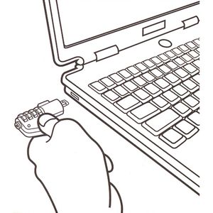 Produktbild für Notebookschloss LogiLink NBS002