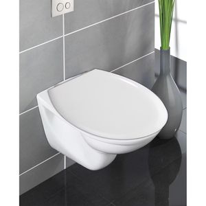 Produktbild für WC-Sitz Wenko Gubbio 22883100, oval, aus Duroplast