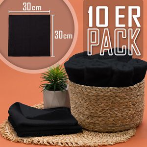 Produktbild für Waschlappen NatureMark Seiflappen, schwarz, 30 x 30 cm