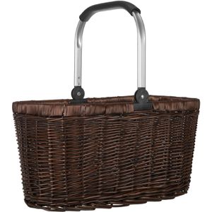 Produktbild für Einkaufskorb anndora TW-1010D Weidenkorb, dunkelbraun