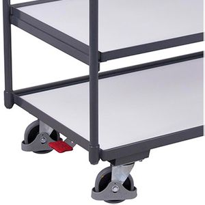 Produktbild für Tischwagen VARIOfit sw-600.657, ESD, Metall &amp; Holz