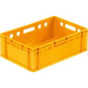 Produktbild für Eurobox Alpha-Paletten Fleischkiste E2, gelb, lebensmittelecht