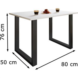 Produktbild für Esstisch VCM Xona U, 916785, weiß
