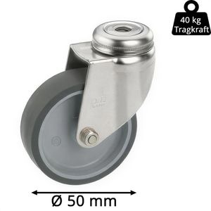 Produktbild für Apparaterolle Dörner+Helmer 773160, mit Rückenloch