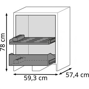 Produktbild für Akku-Ladeschrank asecos ION CHARGE, mit 8 Steckdosen