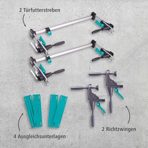 Produktbild für Türfutterstrebe Wolfcraft 3676000, Montageset Pro