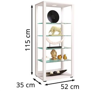 Produktbild für Glasvitrine VCM Glasol IV, stehend
