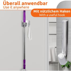 Produktbild für Gerätehalter ECENCE Besenhalter, 4 Stück