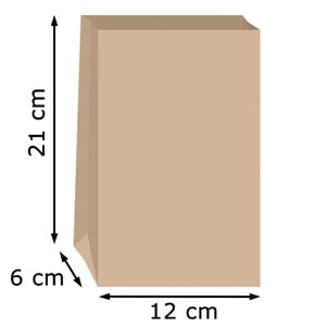 Produktbild für Papiertüten Folia 41210, braun