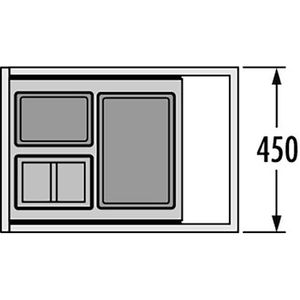 Produktbild für Einbaumülleimer Hailo AS Separato K450, 3620461