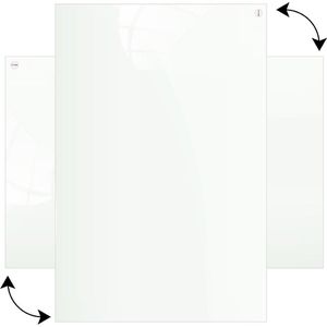 Produktbild für Glas-Magnettafel ALLboards Classic WHITE
