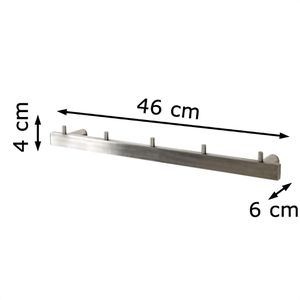 Produktbild für Kleiderhaken Haku-Möbel 16743, aus Edelstahl