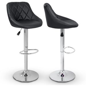Produktbild für Barhocker Tresko BH-001, drehbar mit Lehne