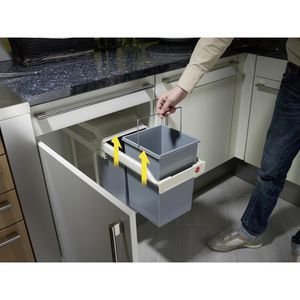 Produktbild für Einbaumülleimer Hailo Multi-Box duo L, 3659-001