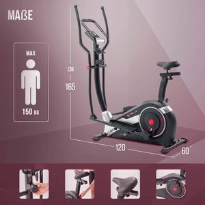 Produktbild für Crosstrainer Christopeit AX 6500 Hybrid, 8 kg Schwungmasse
