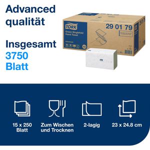 Produktbild für Papierhandtücher Tork Advanced, 290179, H3, 2-lagig