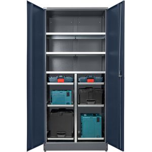 Produktbild für Werkzeugschrank Küpper 70273, aus Metall, grau / blau