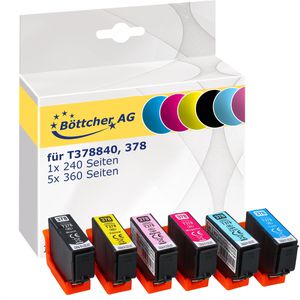 Produktbild für Tinte Böttcher-AG für Epson 378, T378840 Multipack