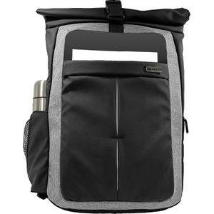 Produktbild für Laptop-Rucksack Monolith Rolltop 1503 schwarz/grau