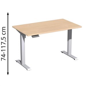 Schreibtisch Geramöbel Elevate Home, buche / silber