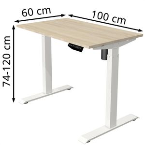 Produktbild für Schreibtisch Kerkmann Move 1, ahorn / weiß