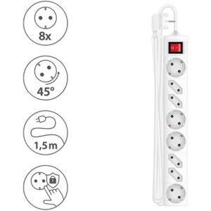 Produktbild für Steckdosenleiste Böttcher-AG mit 1,5m Kabel