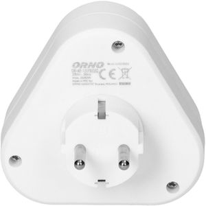 Produktbild für Steckdosenadapter Orno weiß