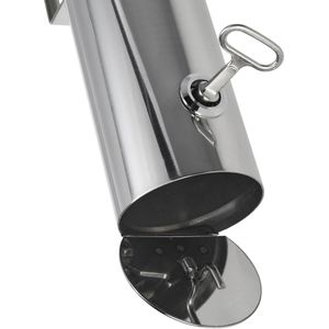 Produktbild für Aschenbecher Böttcher-AG Darwin, silber, Outdoor, mit Dach