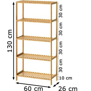 Produktbild für Badregal CASARIA 107930, aus Bambus, braun