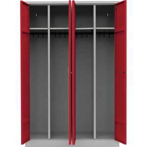 Produktbild für Spind Lüllmann 510444, Doppelspind, rot