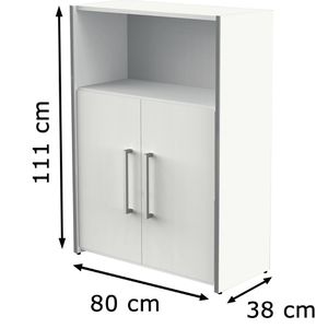 Produktbild für Kombischrank Kerkmann Move, weiß
