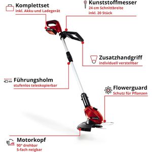 Produktbild für Rasentrimmer Einhell GE-CT 18 Li, Akku