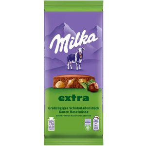 Tafelschokolade Milka Extra Ganze Haselnüsse