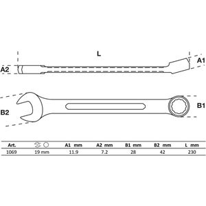 Produktbild für Maulschlüssel BGS-technic 1069