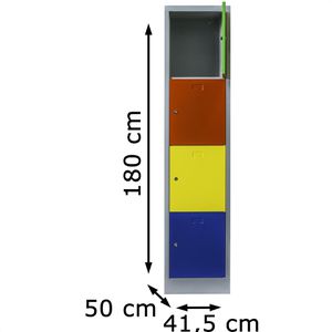 Produktbild für Schließfachschrank ClassiX X-523412, bunt