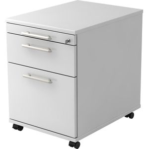 Produktbild für Rollcontainer Hammerbacher H-Serie, aus Holz, weiß