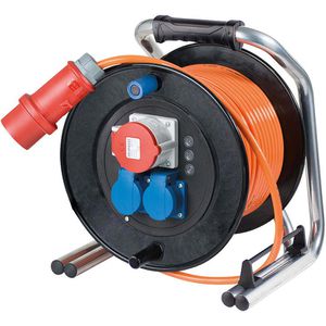 Kabeltrommel as-Schwabe 20753 Panzer-Vollgummi 30m