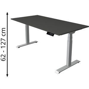 Produktbild für Schreibtisch Kerkmann Move 1 stable, anthrazit / silber