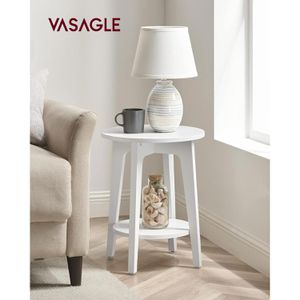Produktbild für Beistelltisch Vasagle LET283T14, weiß, aus Holz