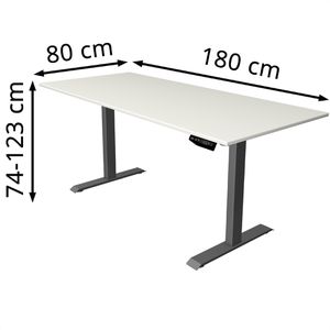 Produktbild für Schreibtisch Kerkmann Move 1, weiß / anthrazit
